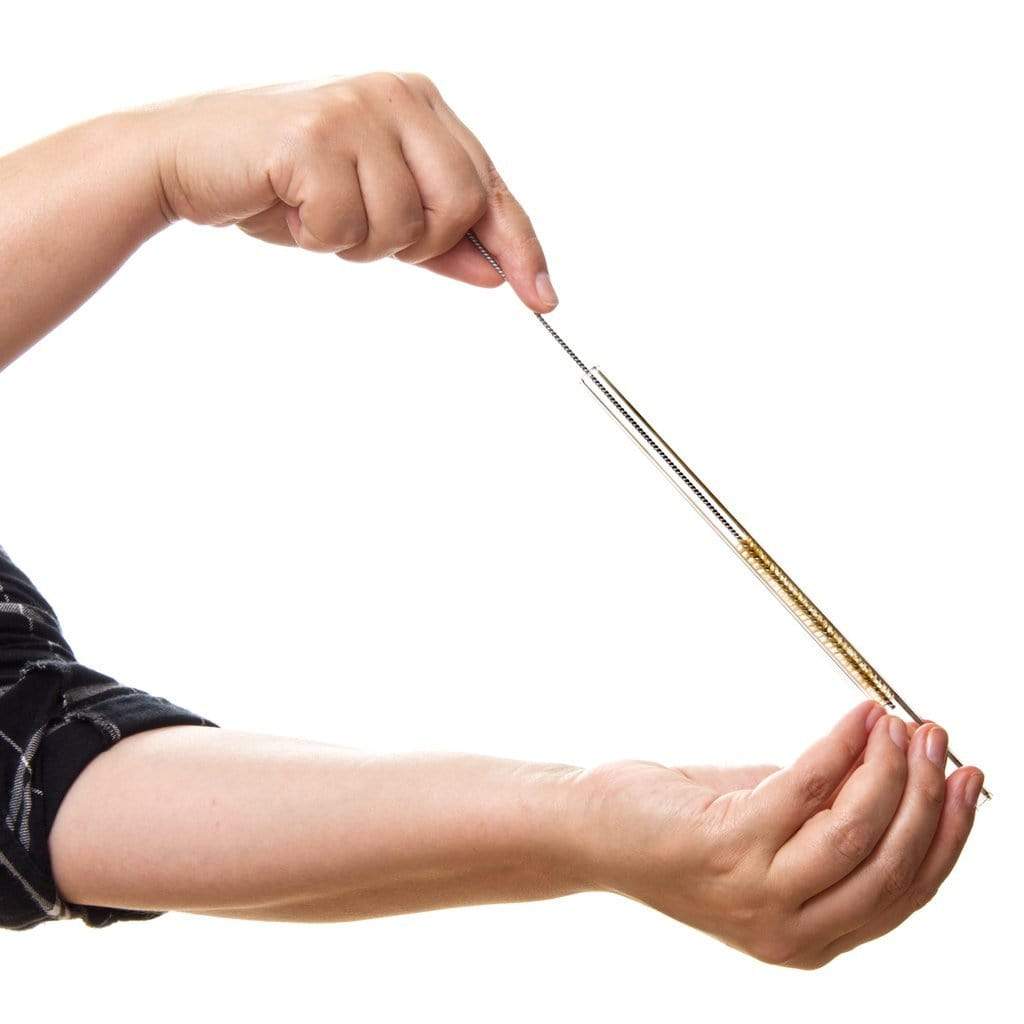 Pinke Glasstrohhalme 6x 20cm Gerade - NEON