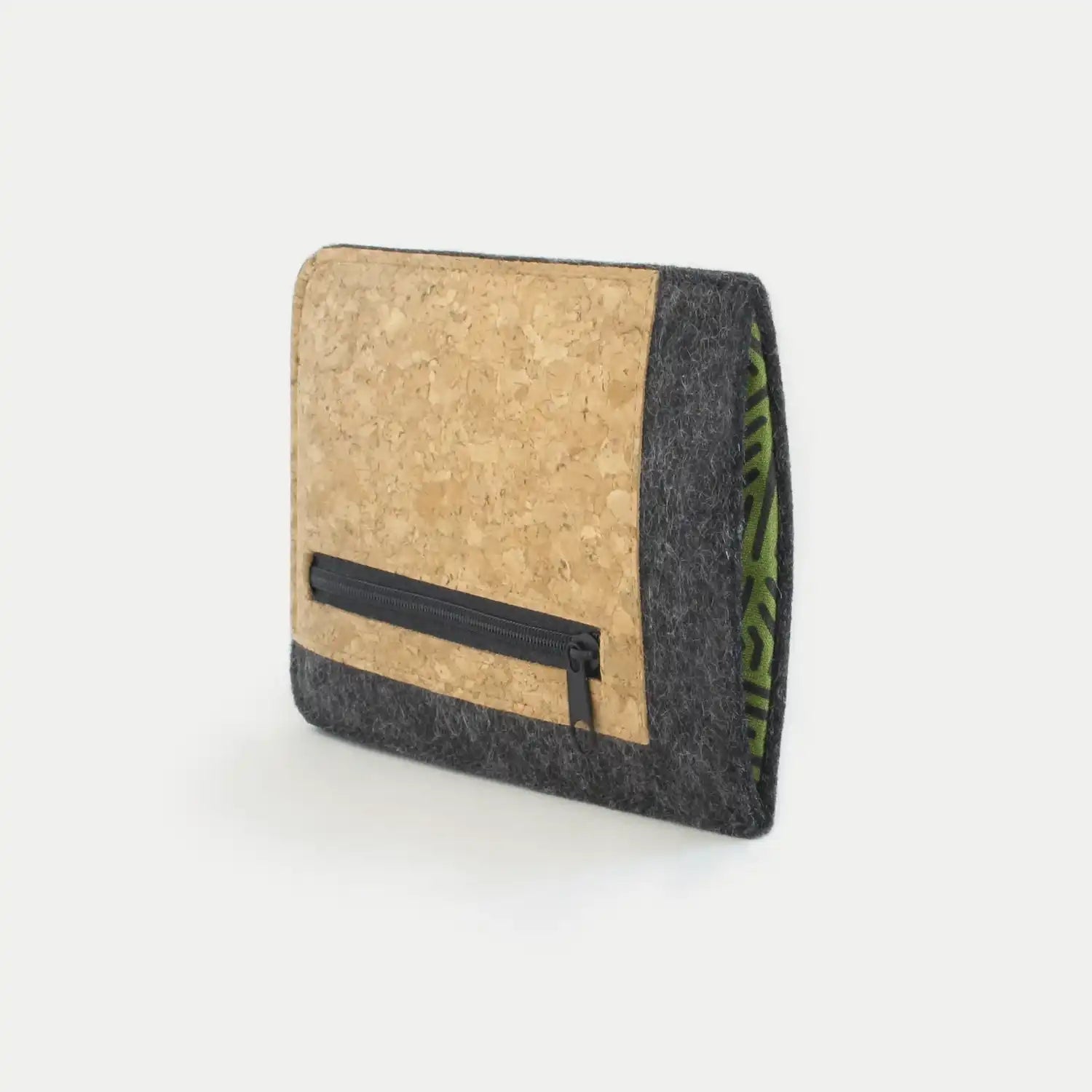 Handytasche mit Kartenfach für Samsung Galaxy A52 | anthrazit - stripes | Modell "ZIP"