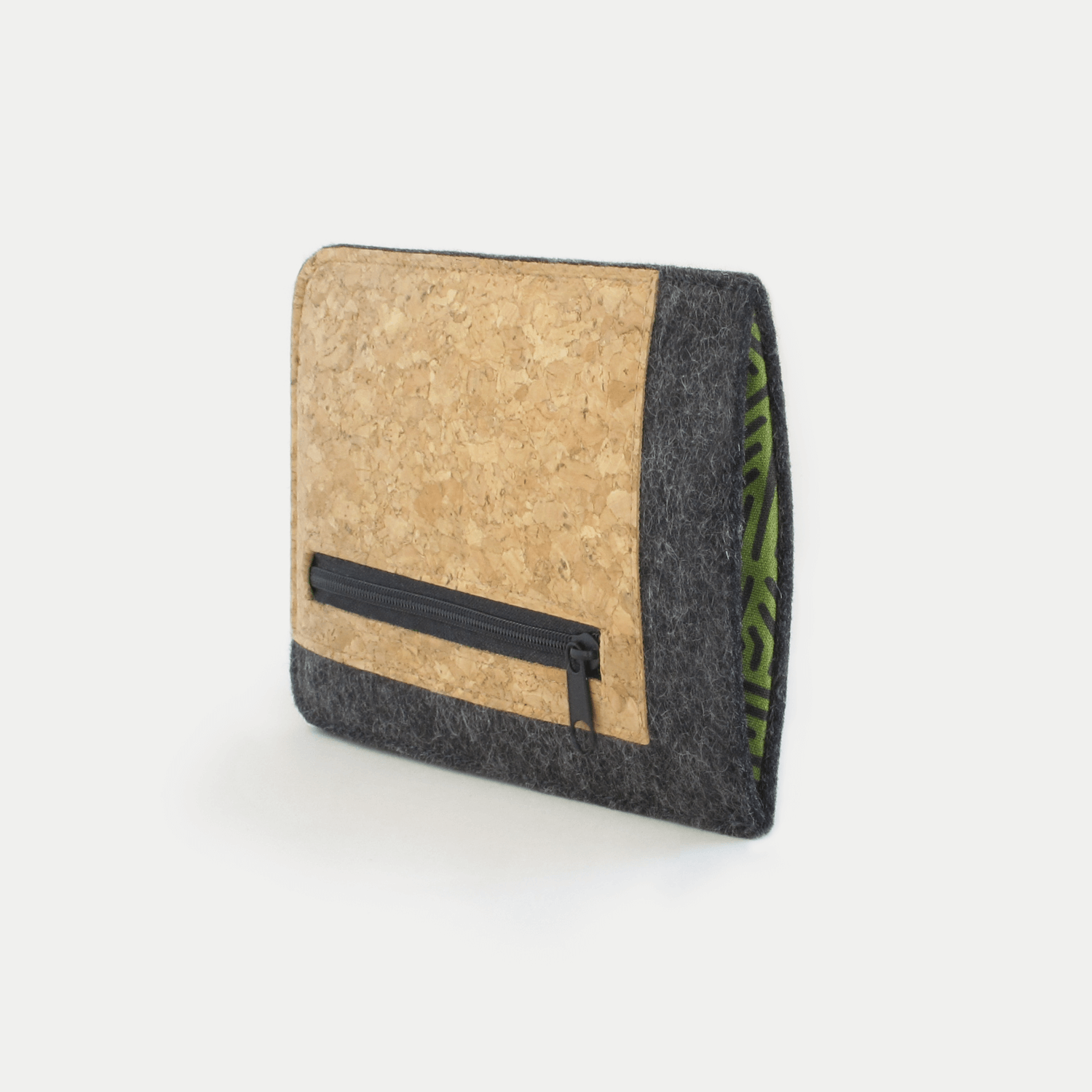 Handytasche mit Kartenfach für Xiaomi Redmi Note 12 | anthrazit - stripes | Modell "ZIP"