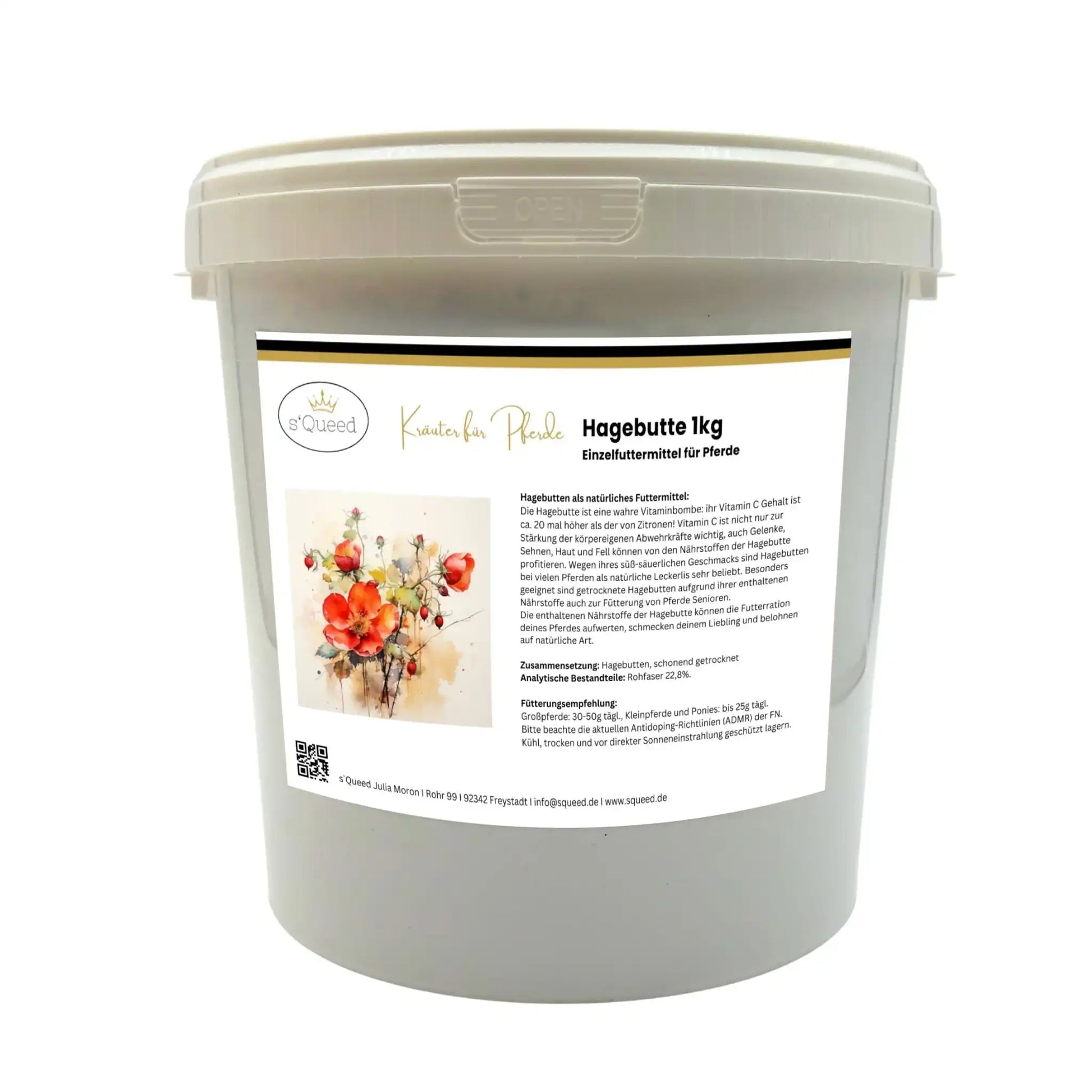 Hagebutten Für Pferde Getrocknet Ganze Frucht Natürliche Belohnung Vitaminbombe Gesunder Snack Schonend Getrocknet by s`Queed