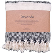 Hamamtuch Charlotte Schwarz Handgewebt Auszeichnung Öko Test Sehr Gut Strand Sauna Pareo Schal