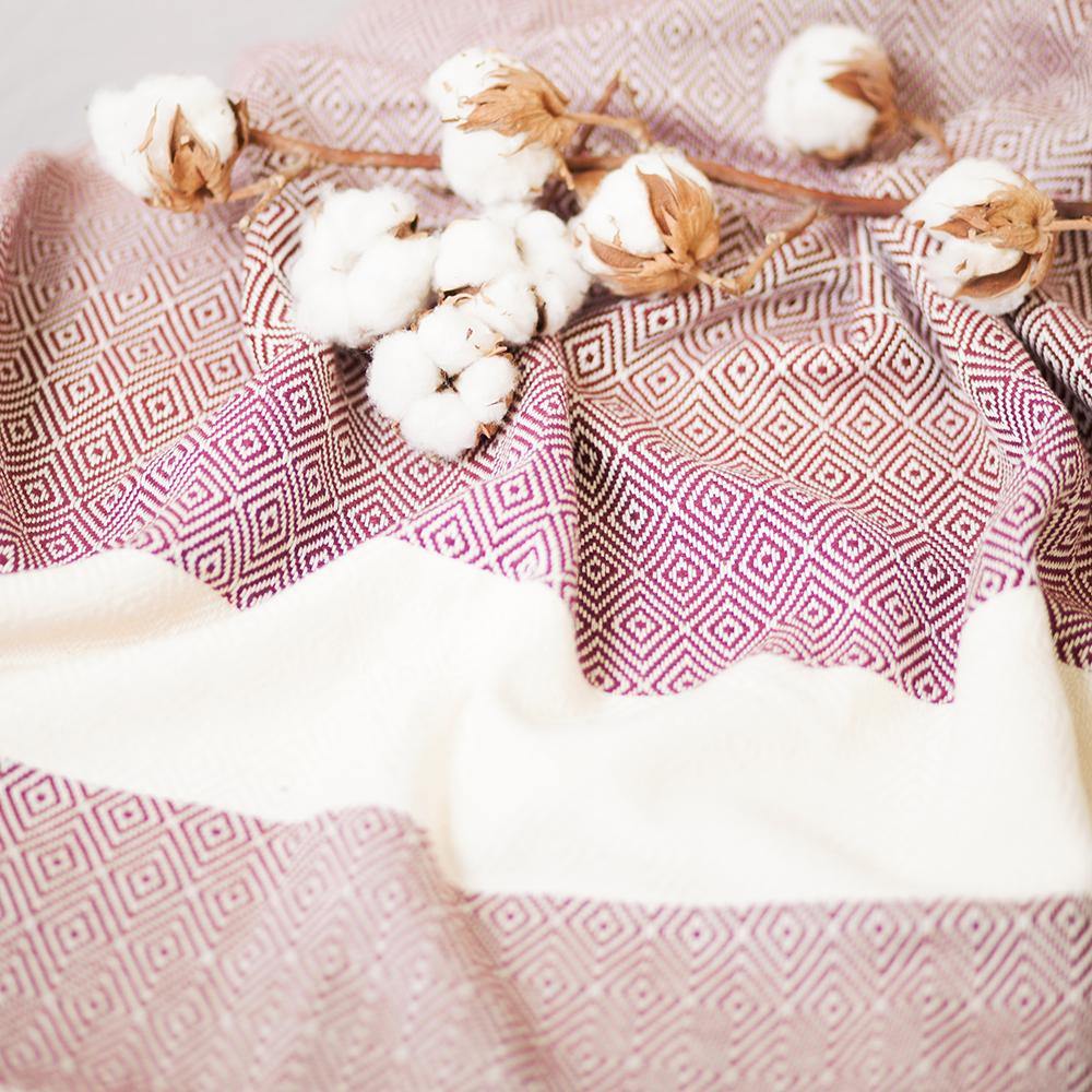 Hamamtuch Charlotte Bordeaux Handgewebt Öko Test Sehr Gut Geprüft Ideales Tuch Für Strand Sauna Pool Pareo Oder Schal