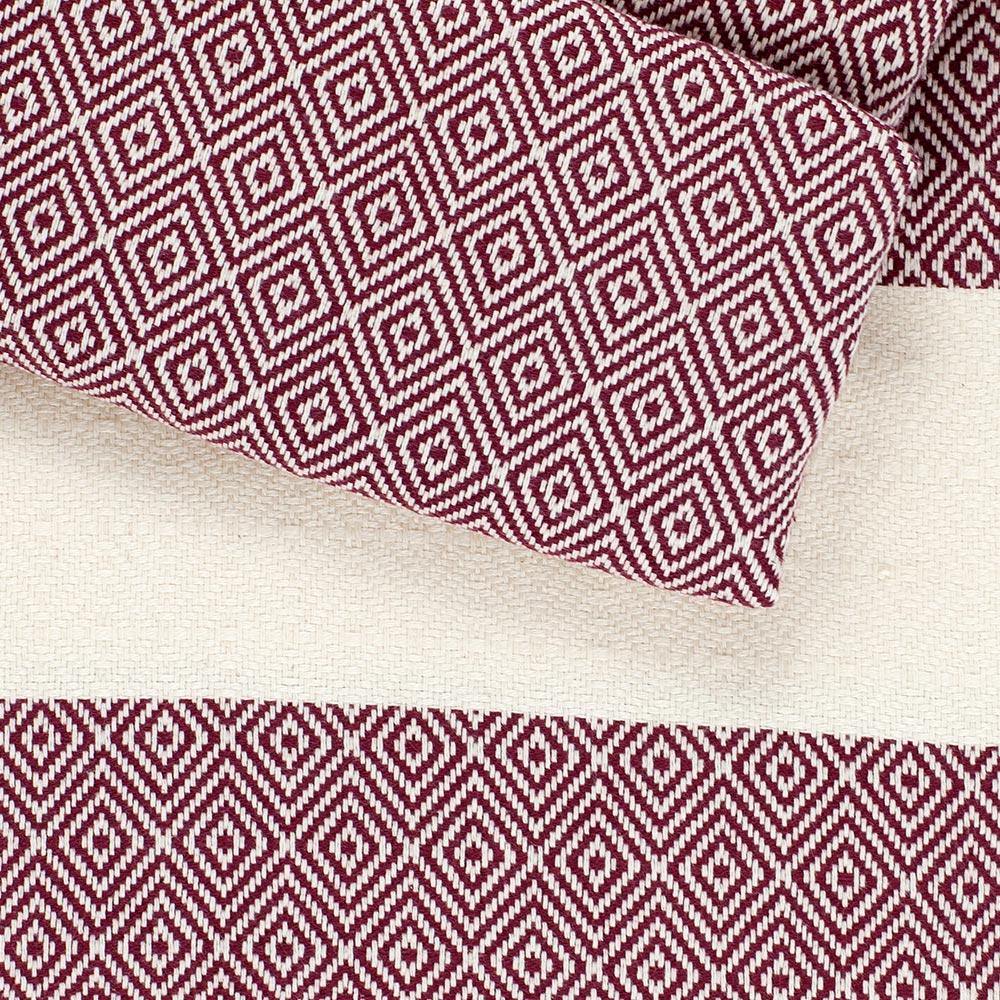 Hamamtuch Charlotte Bordeaux Handgewebt Öko Test Sehr Gut Geprüft Ideales Tuch Für Strand Sauna Pool Pareo Oder Schal