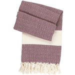 Hamamtuch Charlotte Bordeaux Handgewebt Öko Test Sehr Gut Geprüft Ideales Tuch Für Strand Sauna Pool Pareo Oder Schal by Hamamista