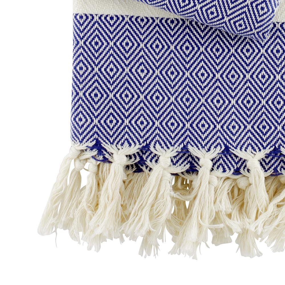 Hamamtuch Charlotte Dunkelblau Handgewebt Pestemal Öko-Test Sehr Gut Auszeichnung Ideal Für Strand Sauna Pool