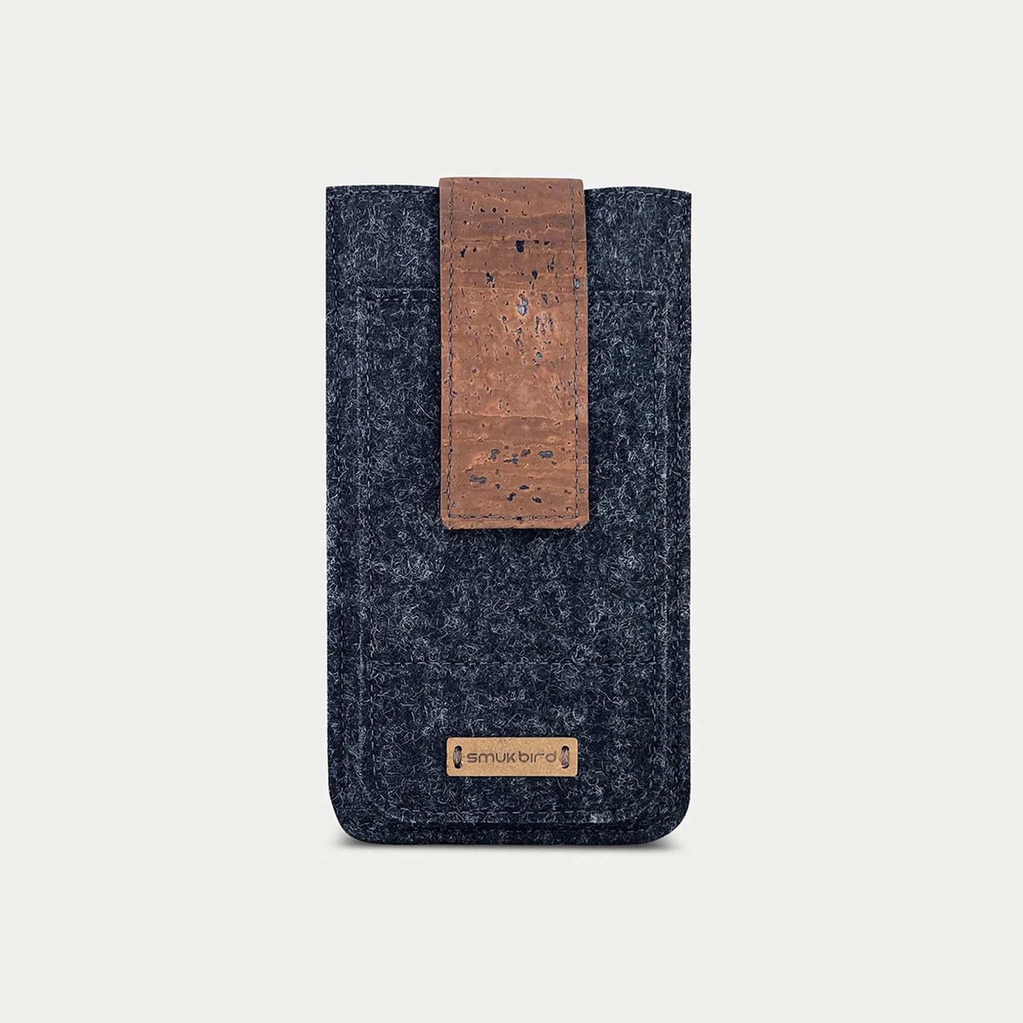 Handy Gürteltasche für Xiaomi Redmi Note 13 Pro | mit Magnetverschluss und Kartenfach | anthrazit | Modell CLIP