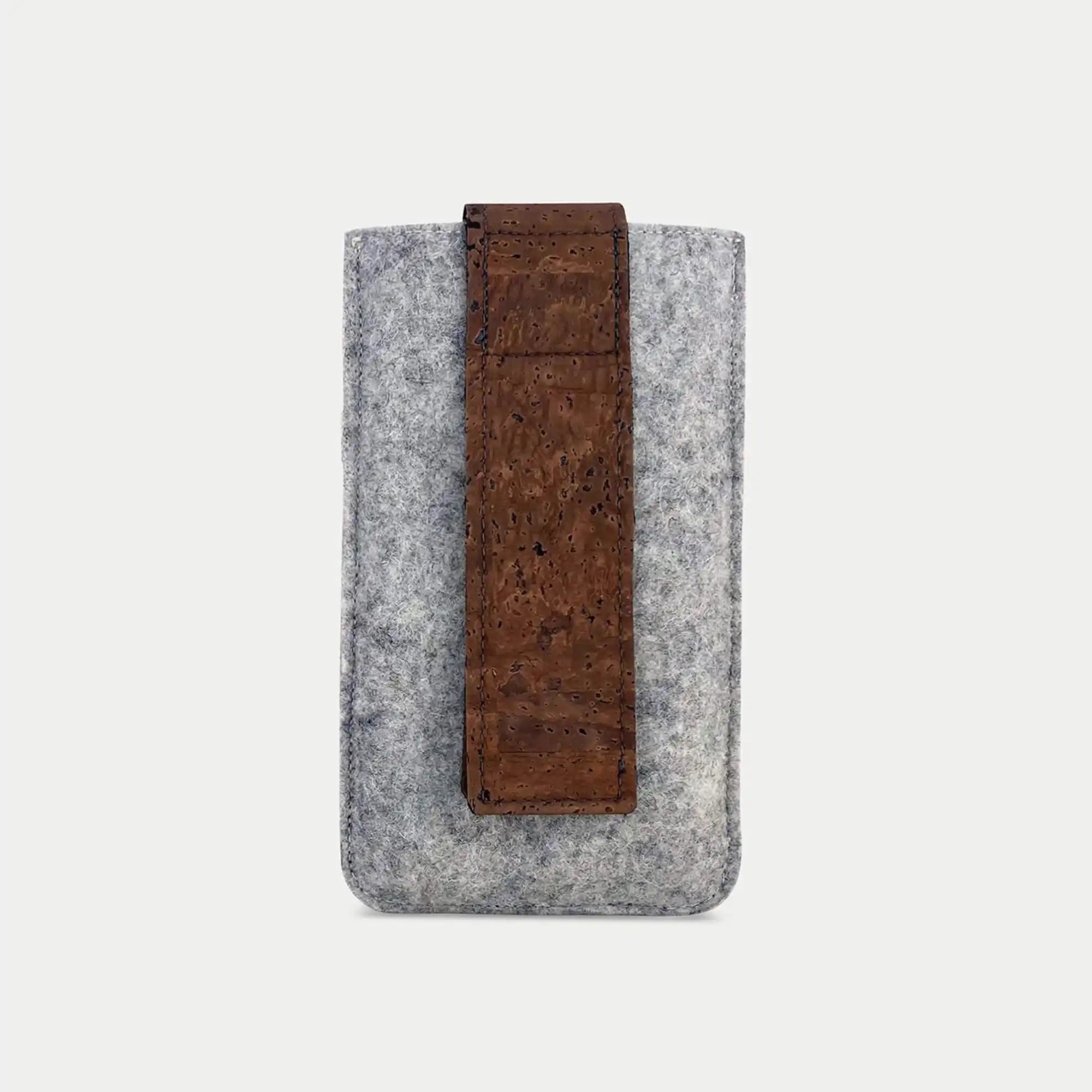 Handy Gürteltasche für Fairphone 4 | mit Magnetverschluss und Kartenfach | hellgrau | Modell CLIP