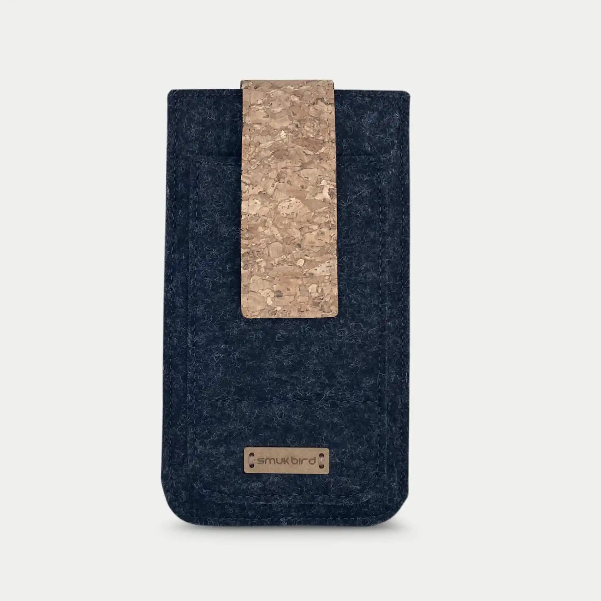 Handytasche für Samsung Galaxy M16 | mit Magnetverschluss und extra Fach | anthrazit - Tracks | Modell HAKA