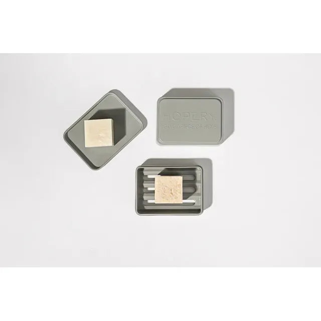 /HOPERY GREY 3 in 1 Soap Box - aus Bambus und Mais