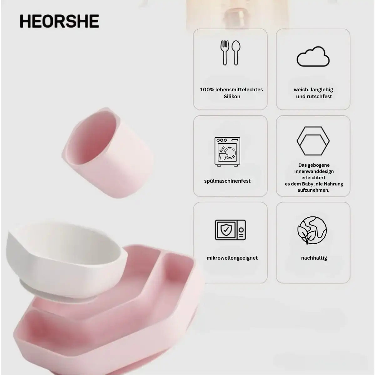 Toddler Feeding Set (Grau)