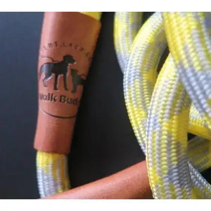 Hundeleine grau gelb Angebot mit gratis Tauseil zum spielen und zerren by Benny Burton