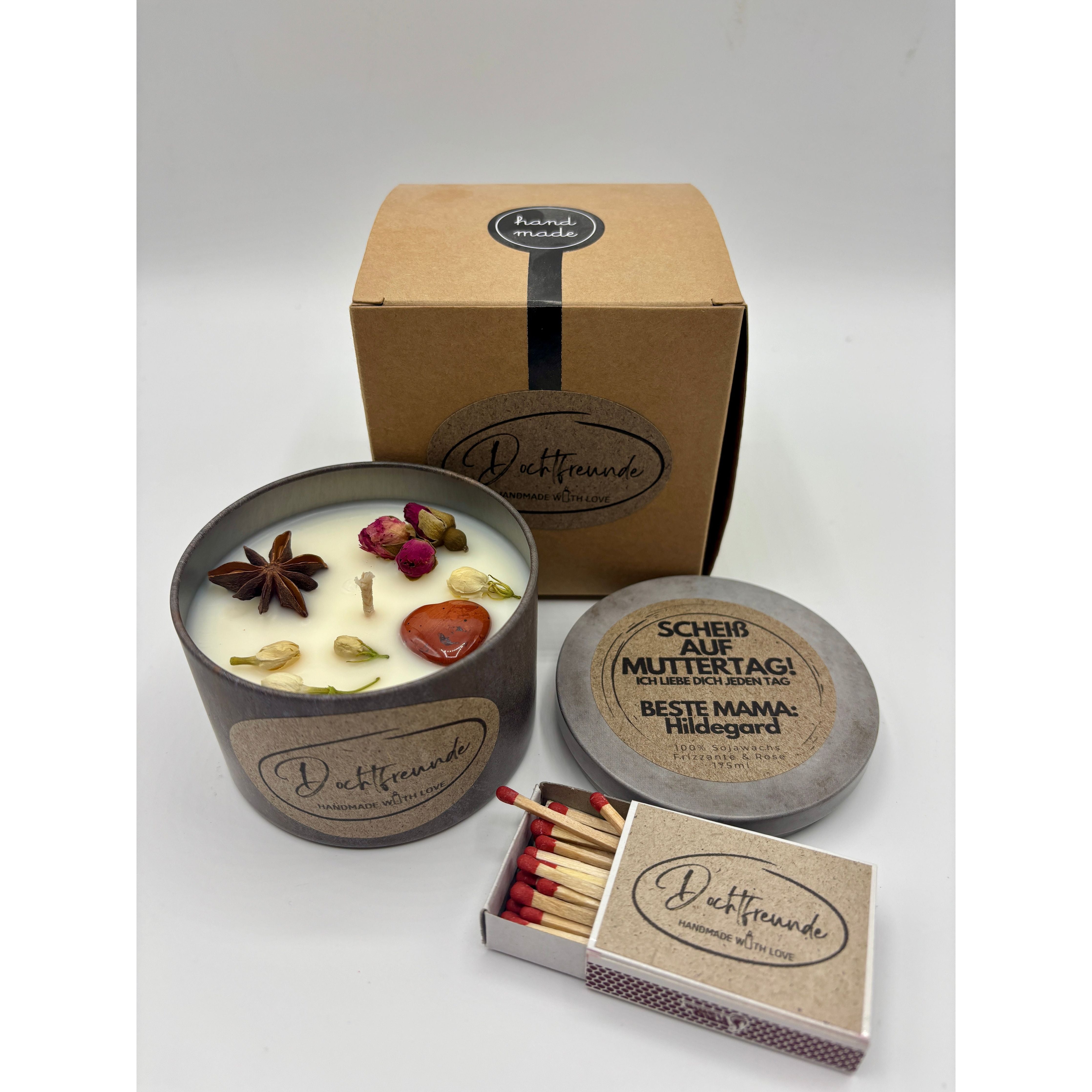 Sternzeichen Steinbock Duftkerze - Handgemachte Sojawachs-Kerze - Personalisiertes Astrologie-Geschenk