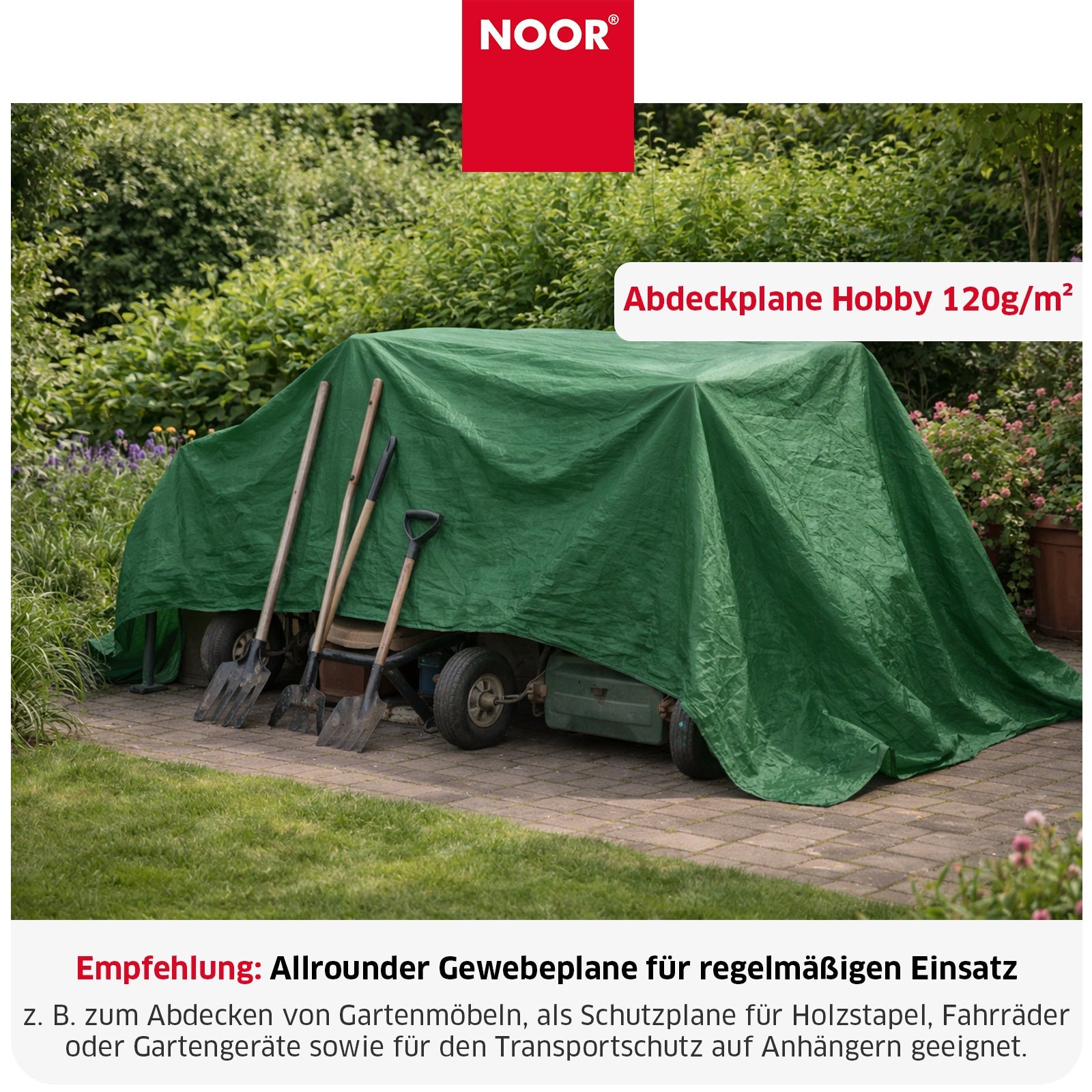 Abdeckplane HOBBY 120g/m² - in 11 Größen