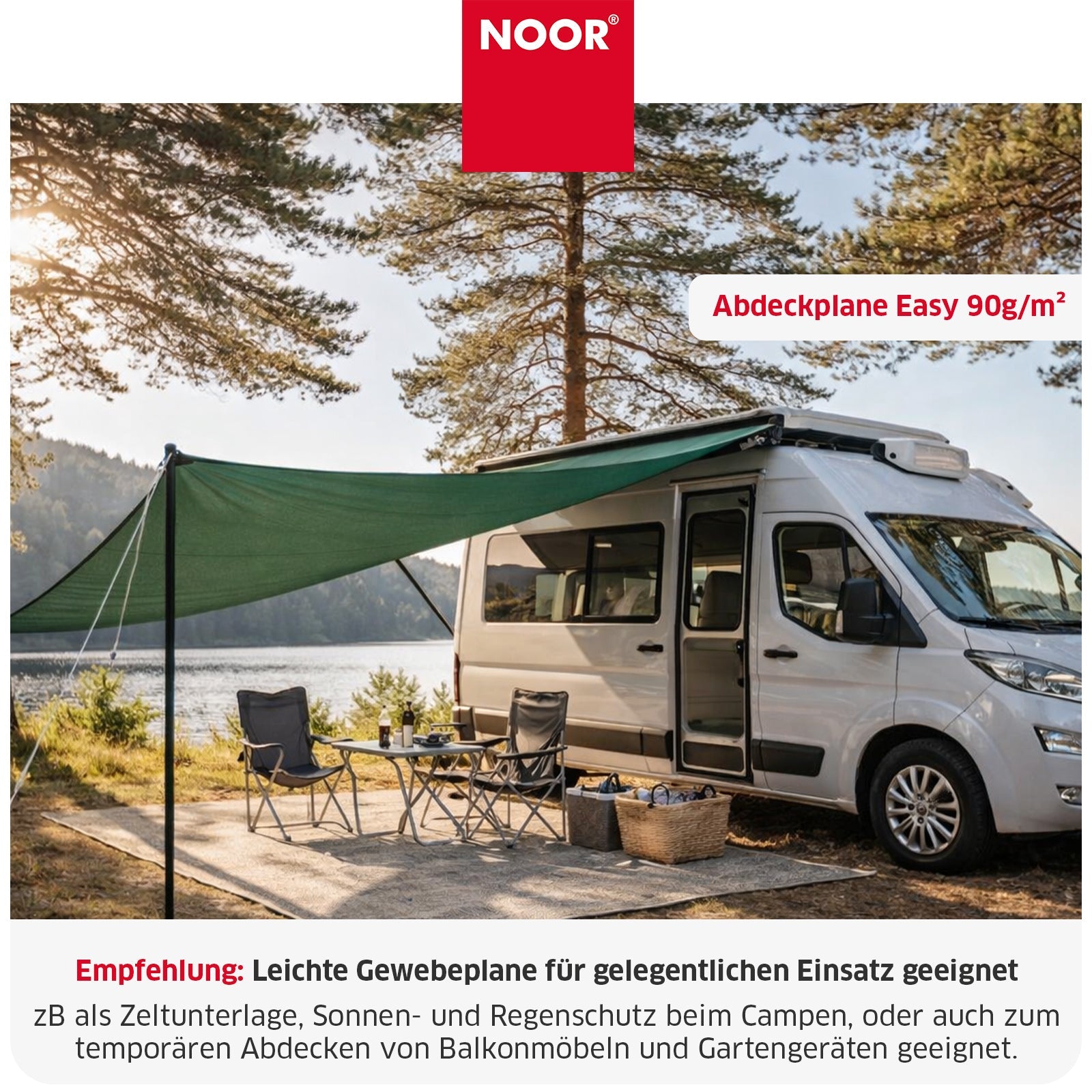 Abdeckplane EASY 90g/m² - in 6 Größen