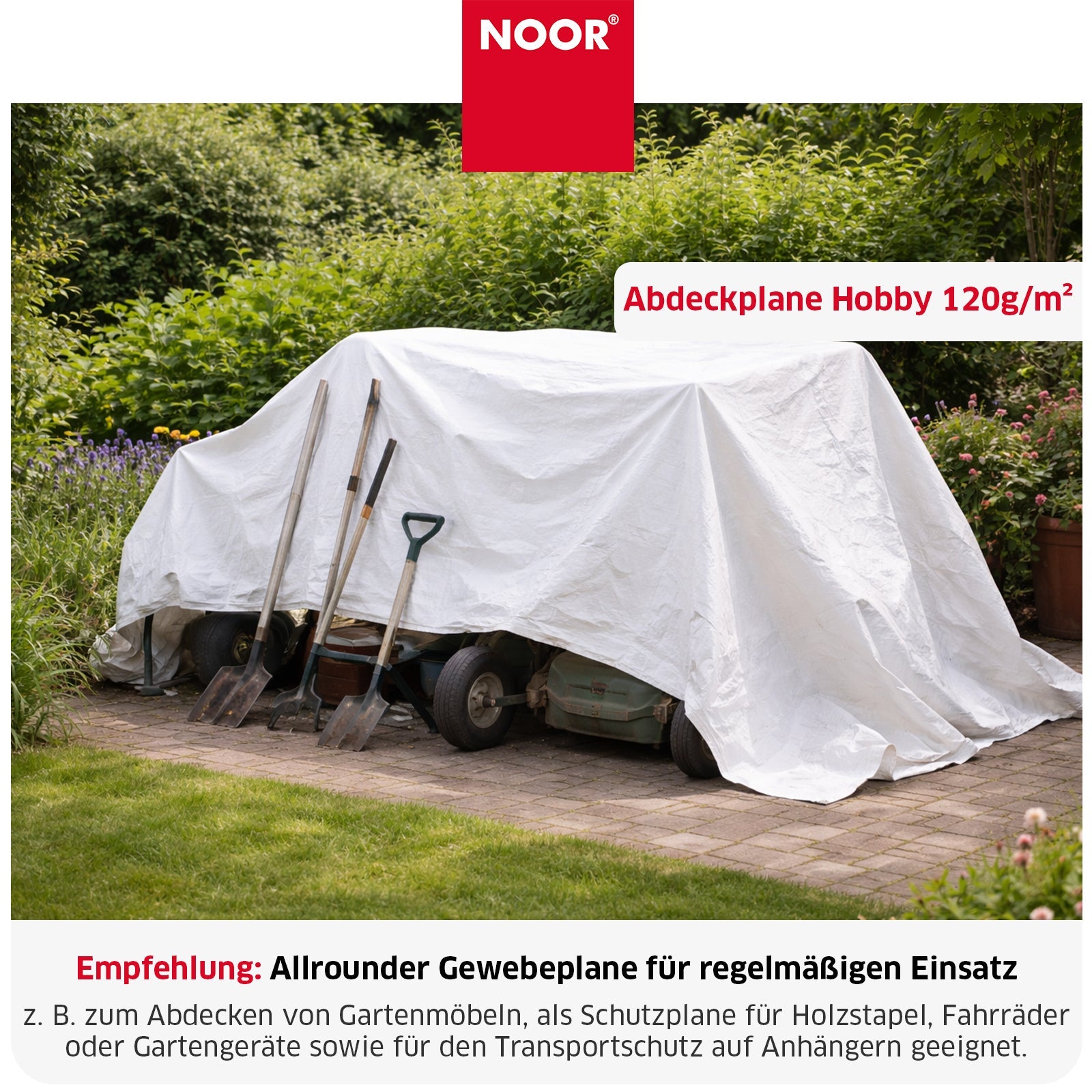 Abdeckplane HOBBY 120g/m² - in 11 Größen