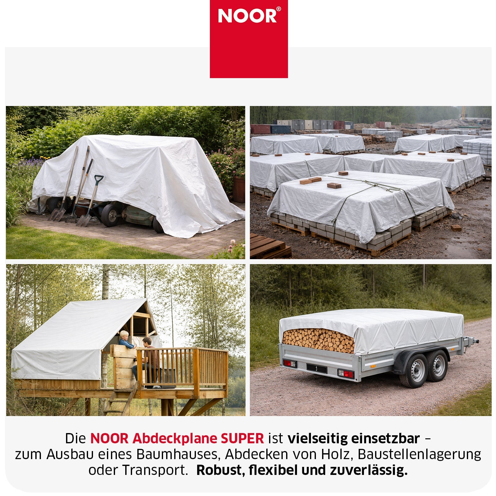 Abdeckplane SUPER 200g/m² - in 19 Größen