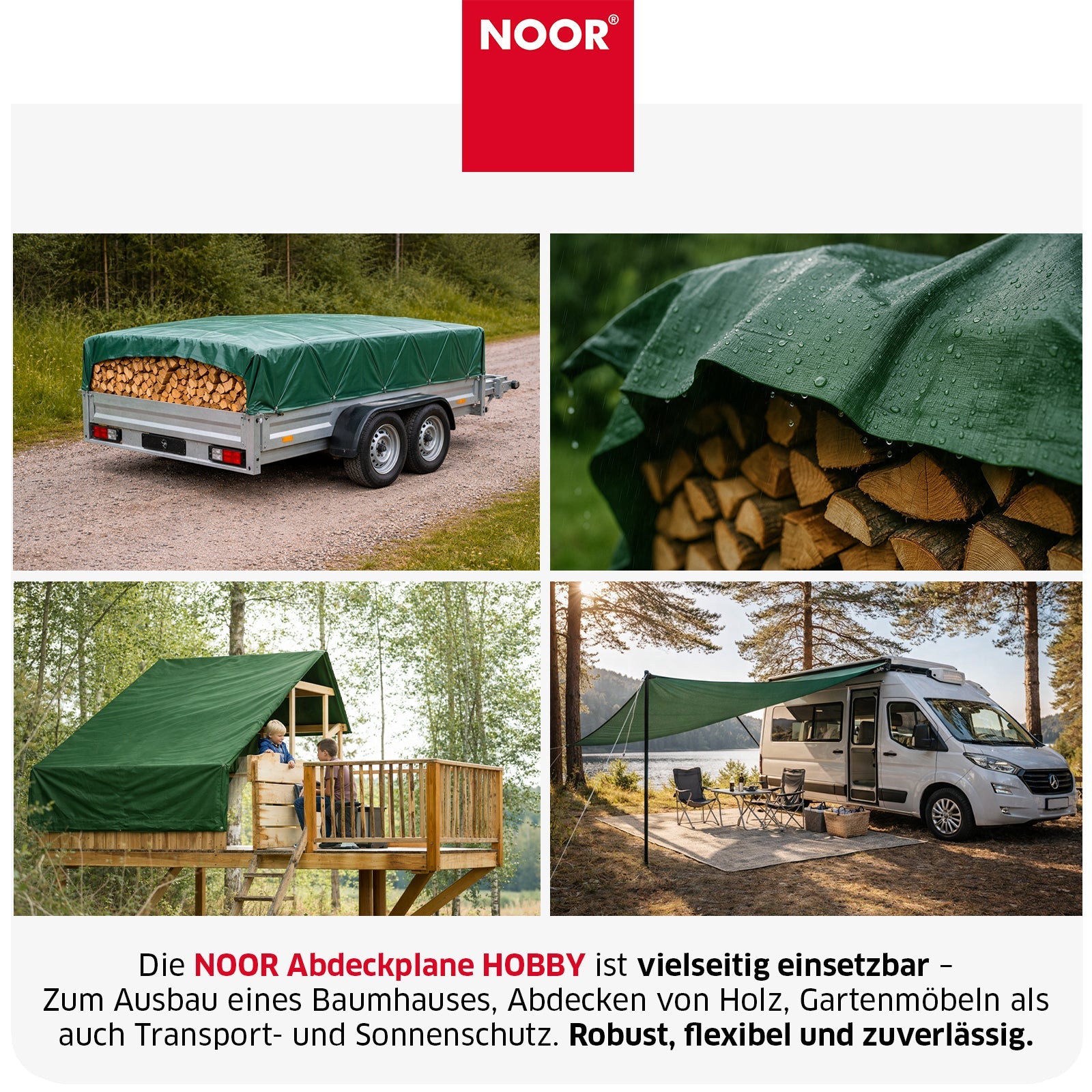 Abdeckplane HOBBY 120g/m² - in 11 Größen