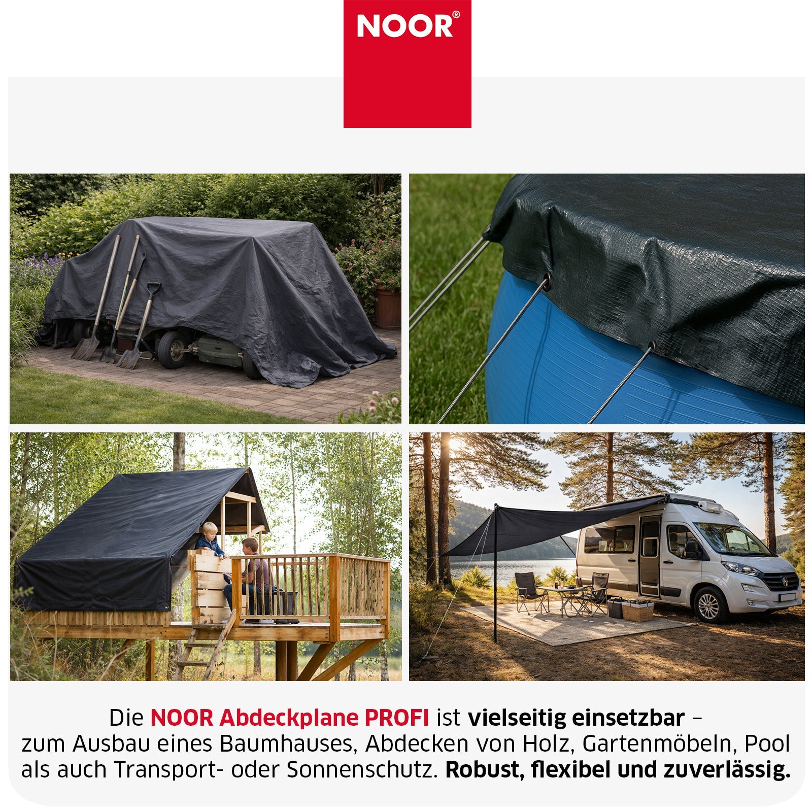 Abdeckplane PROFI 140g/m² - in 18 Größen