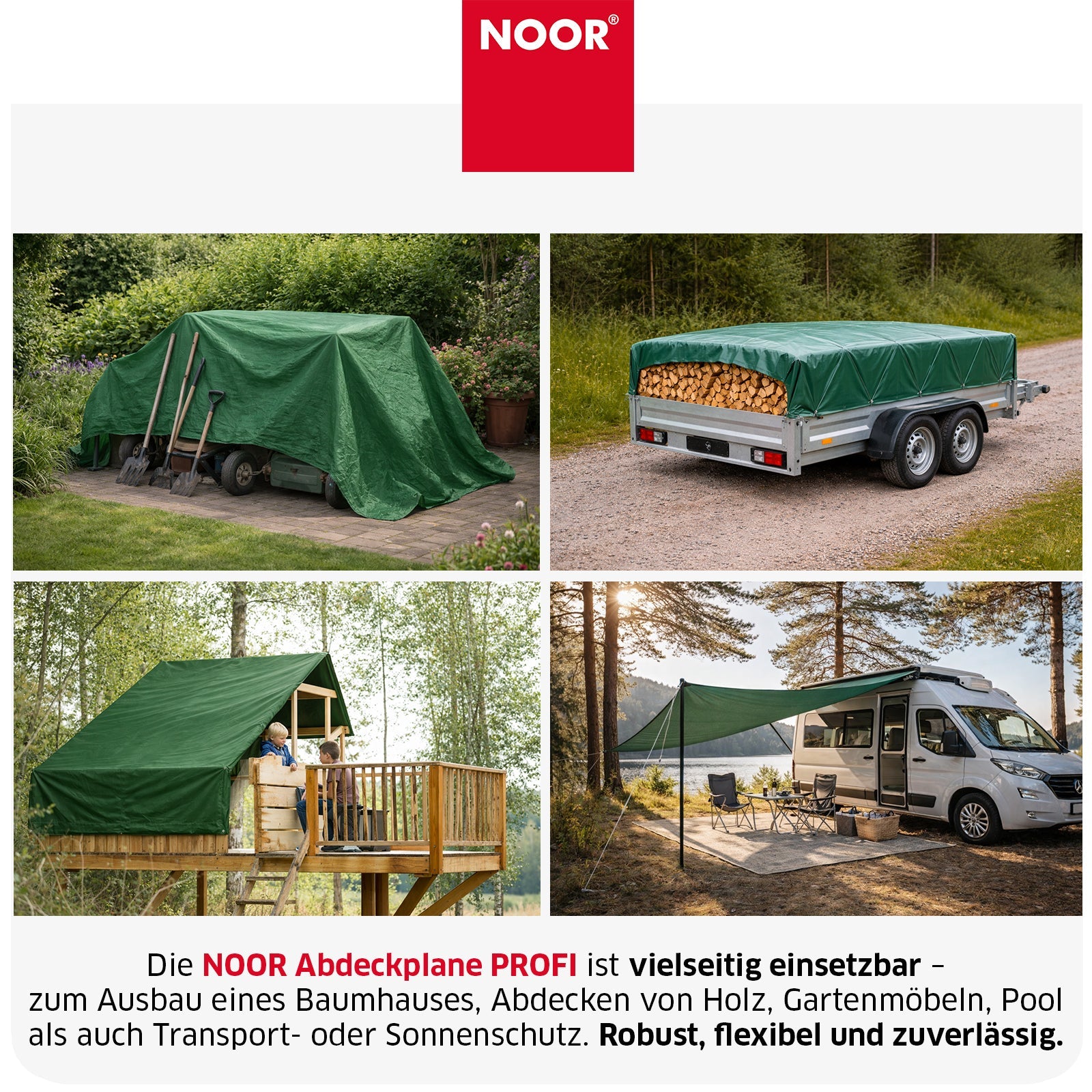 Abdeckplane PROFI 140g/m² - in 18 Größen