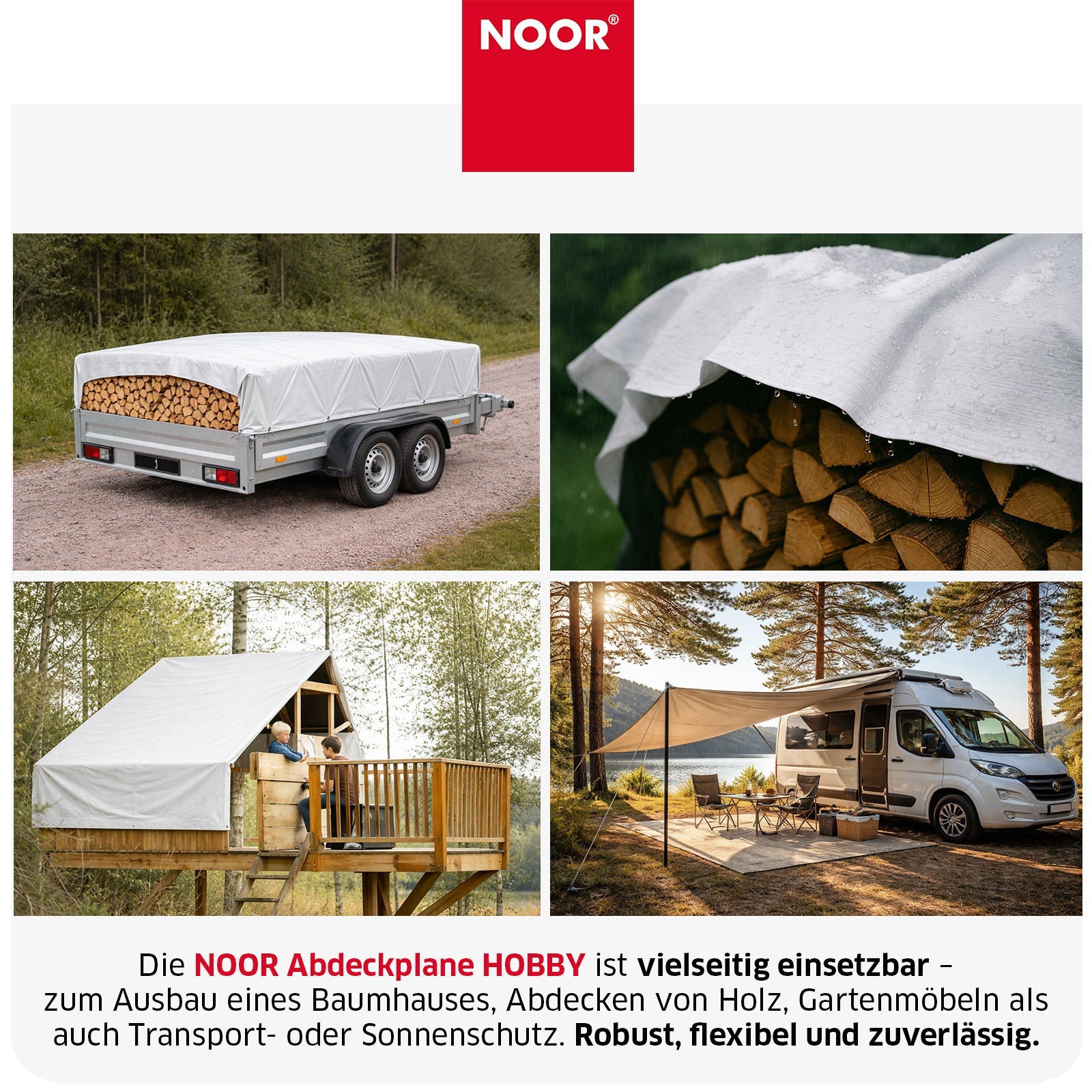 Abdeckplane HOBBY 120g/m² - in 11 Größen