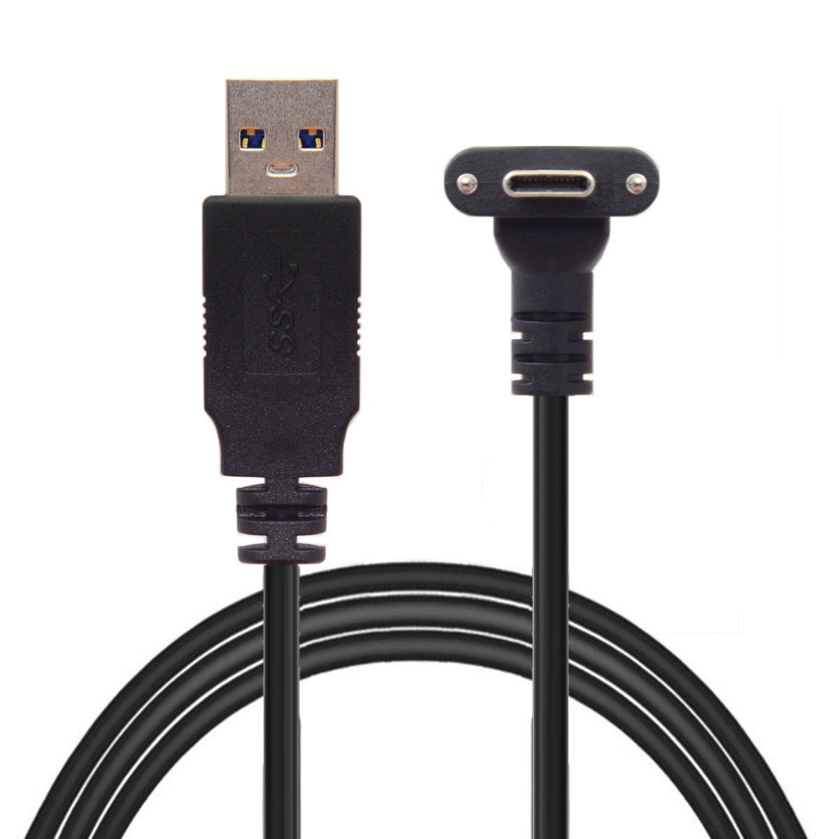 USB A Zu USB C Kabel 3.1 Mit 90 Grad Gewinkelt 120 cm Feststellschraube Für VR Anwendungen