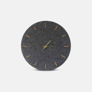 Wanduhr aus Filz und Kork 30 cm | anthrazit - gold | Design: Kopenhagen