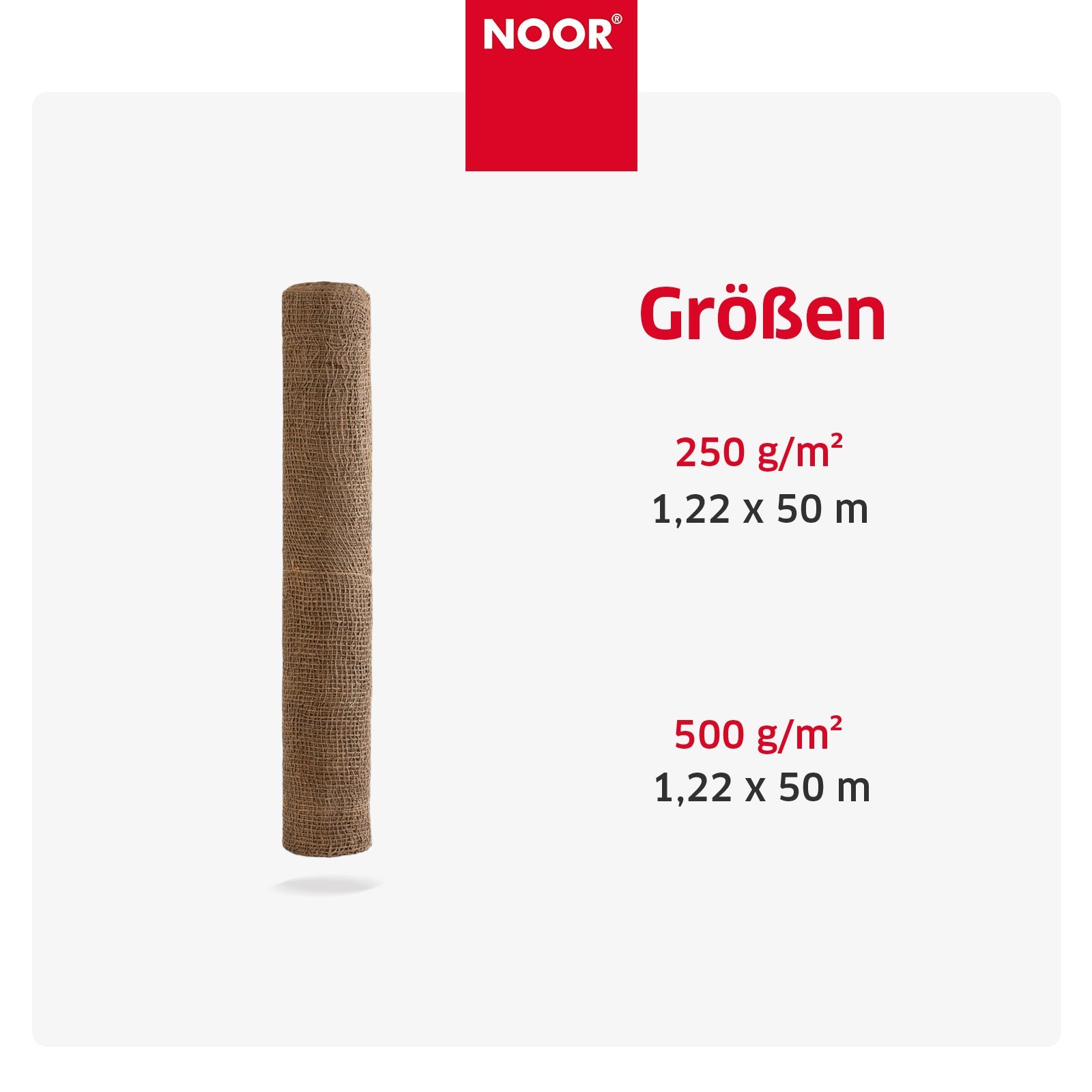 Erosionsschutzmatte Jute - 250 g/m² oder 500g/m²