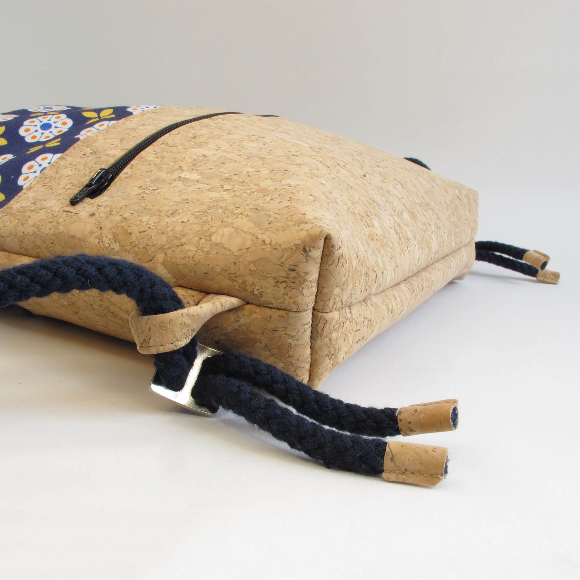 Turnbeutel für Kinder, kleiner Rucksack | aus Bio-Baumwolle und Kork | Bloom