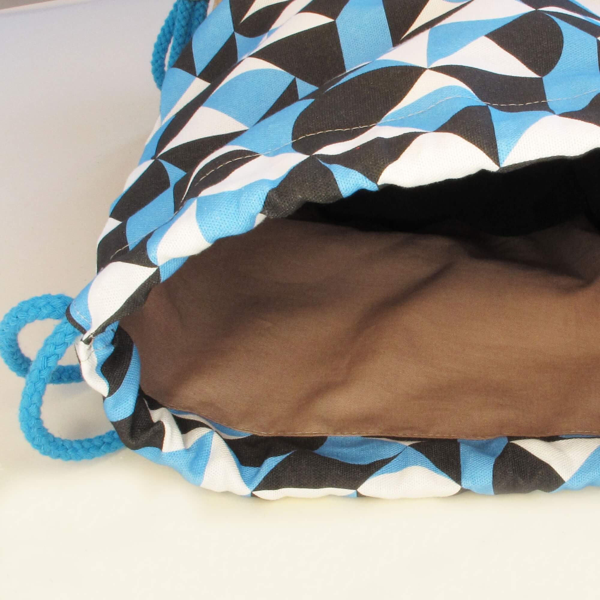 Turnbeutel für Kinder, kleiner Rucksack | aus Baumwolle und Kork | Shapes