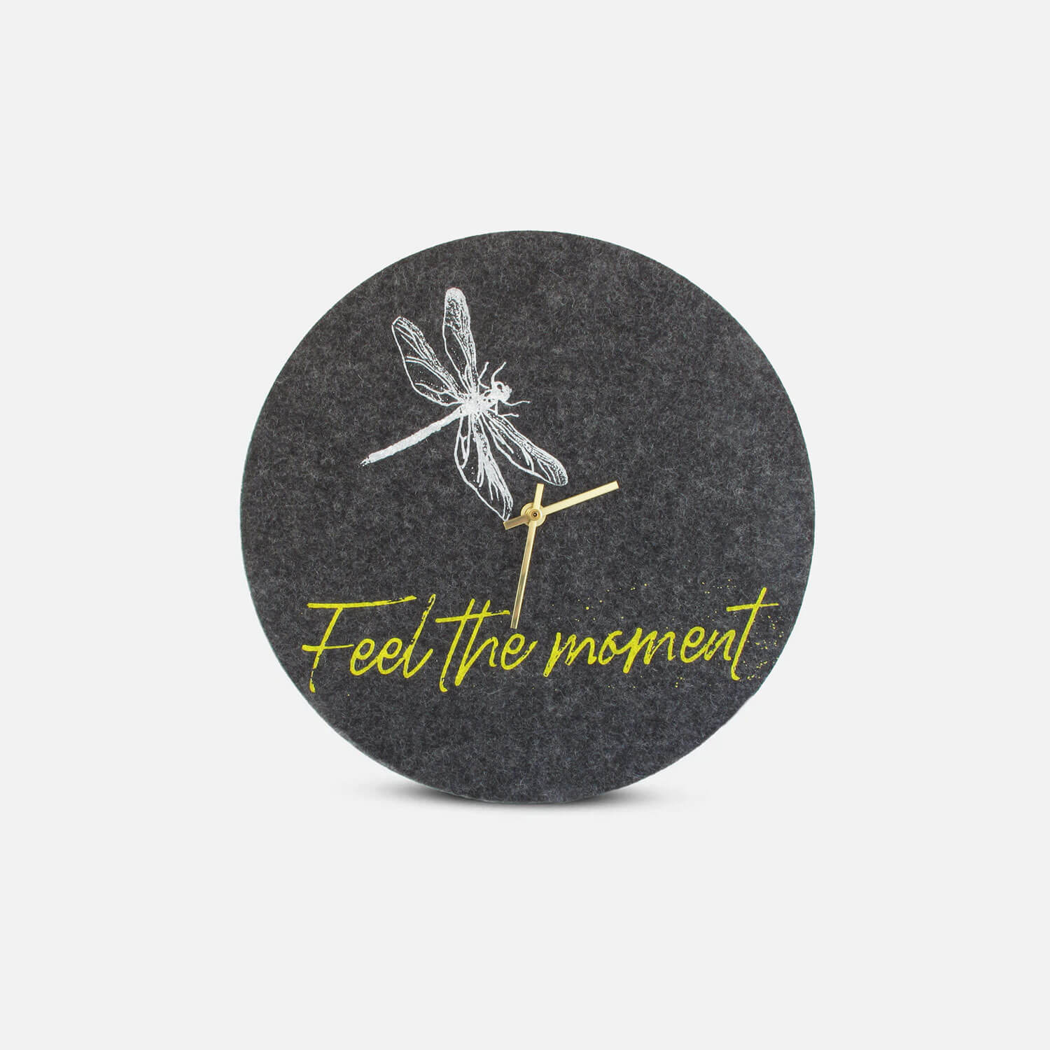 Wanduhr aus Filz und Kork 30 cm | Design "Moment" by Anja Streese