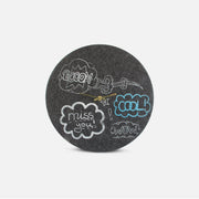 Wanduhr aus Filz und Kork 30 cm | Design "Cool" by Anja Streese