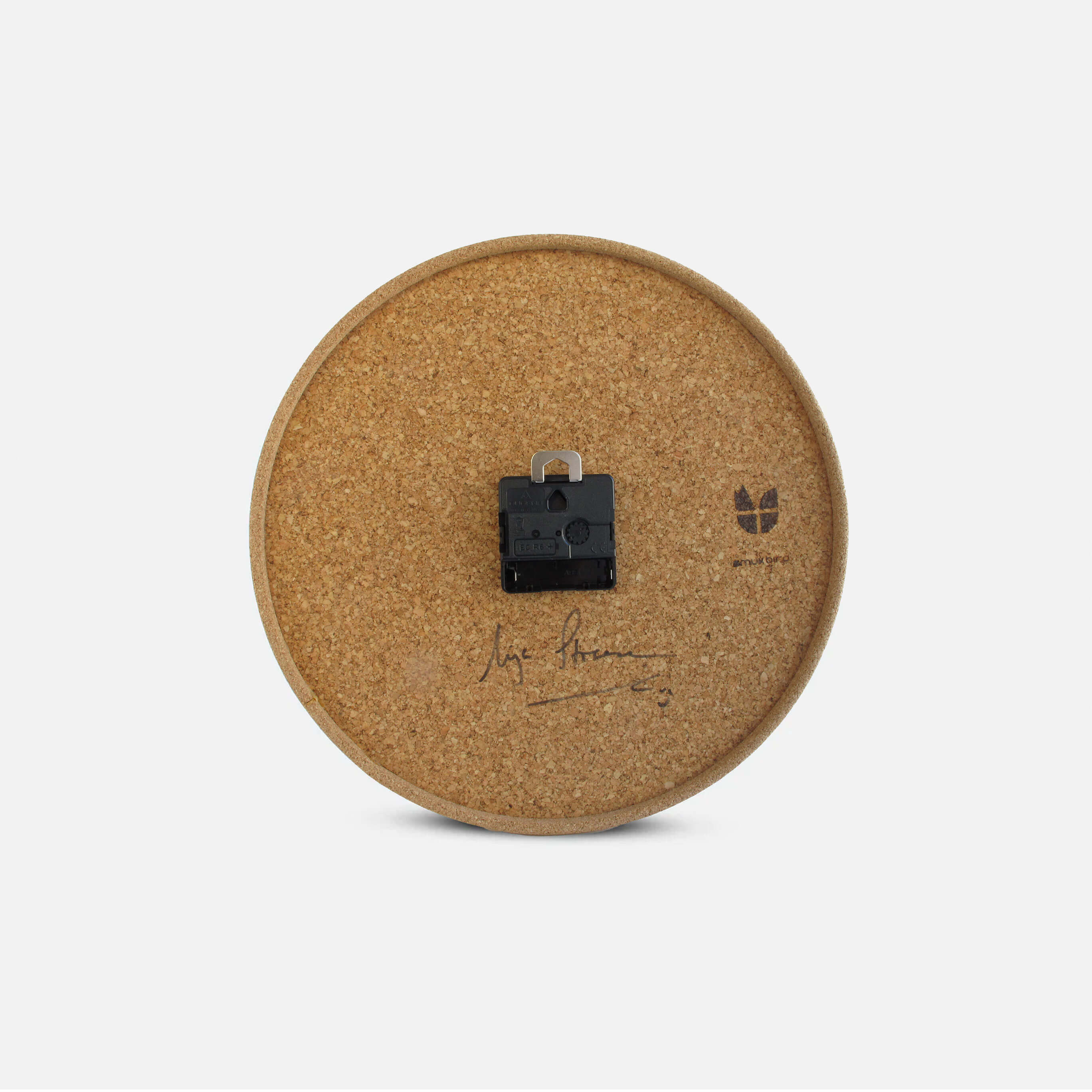 Wanduhr aus Filz und Kork 30 cm | Design "Love" by Anja Streese