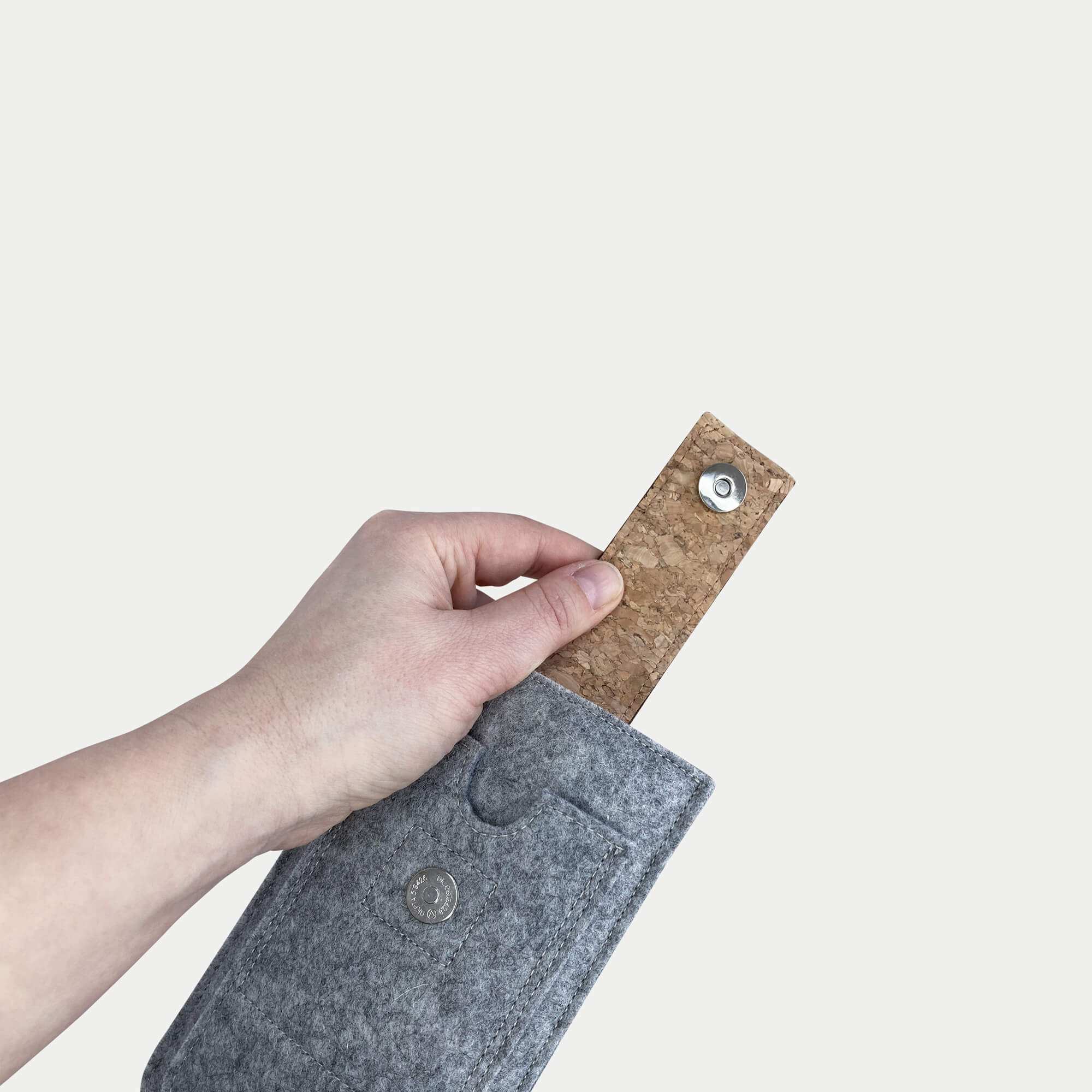 Handytasche für Google Pixel 6 | mit Magnetverschluss und extra Fach | hellgrau - Bloom | Modell HAKA