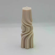Maximalbeton - Stumpenkerze "Truller" gedreht