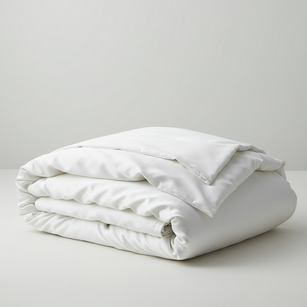 Giza 45 Baumwolle Satin Deckenbezug Handverlesen Extra Langstapelige Baumwolle Meisterhafte Verarbeitung Atmungsaktiv