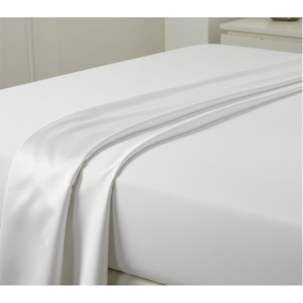 Giza 45 Baumwolle Satin Deckenbezug Handverlesen Extra Langstapelige Baumwolle Meisterhafte Verarbeitung Atmungsaktiv