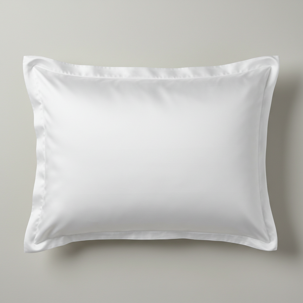 Giza 45 Baumwolle Satin Kissenbezug Luxuriös Weich Hautfreundlich Langstapelige Baumwolle Für Ruhigen Schlafkomfort