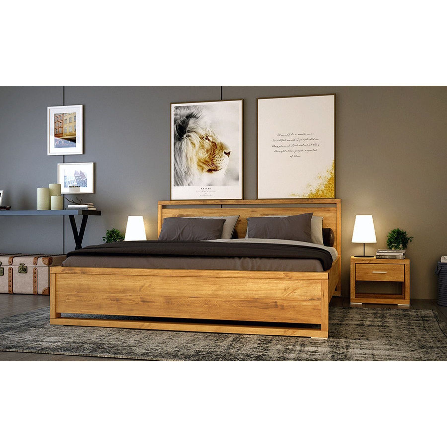 FERRARA Massivholzbett