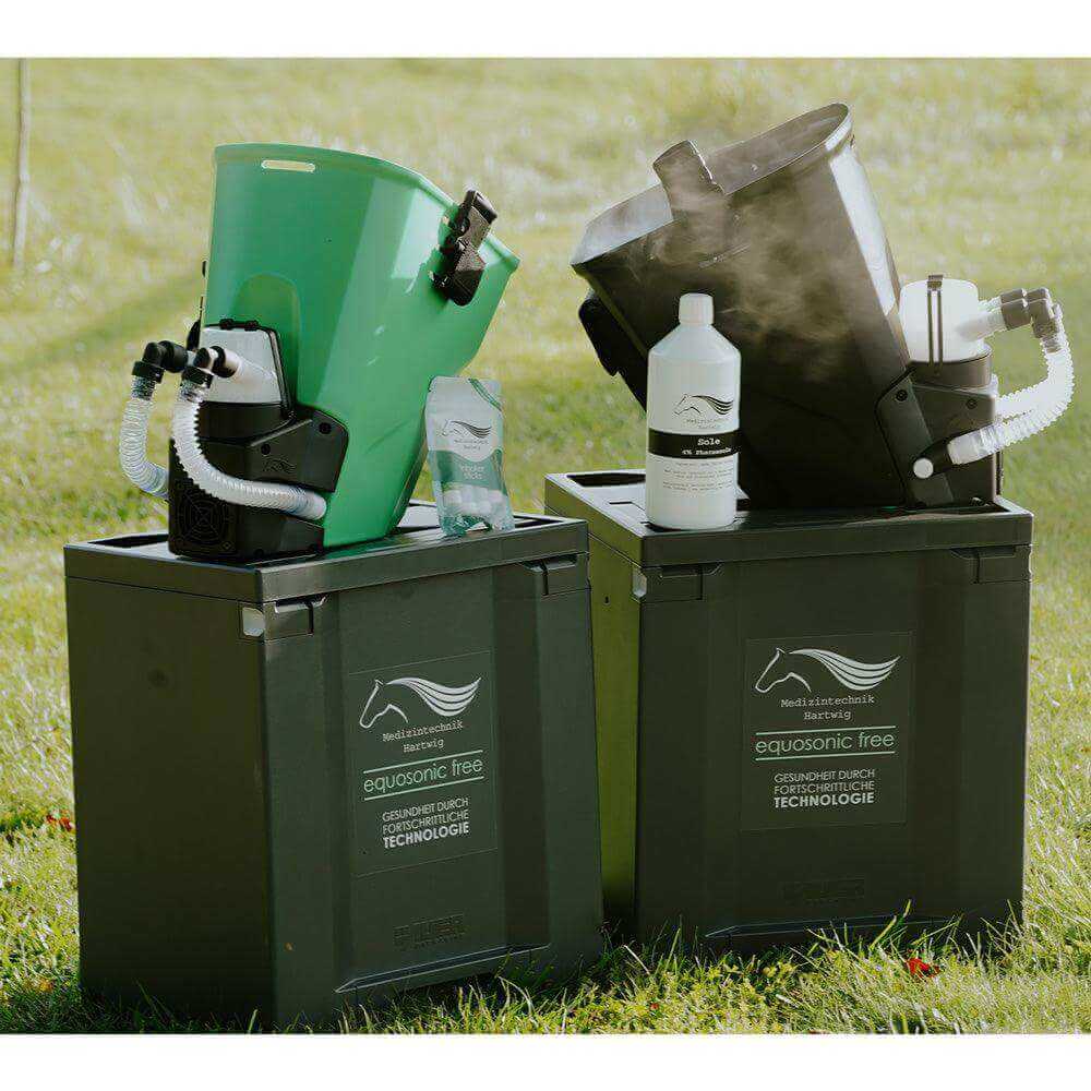 Inhalator für Pferde equosonic free Starterpaket