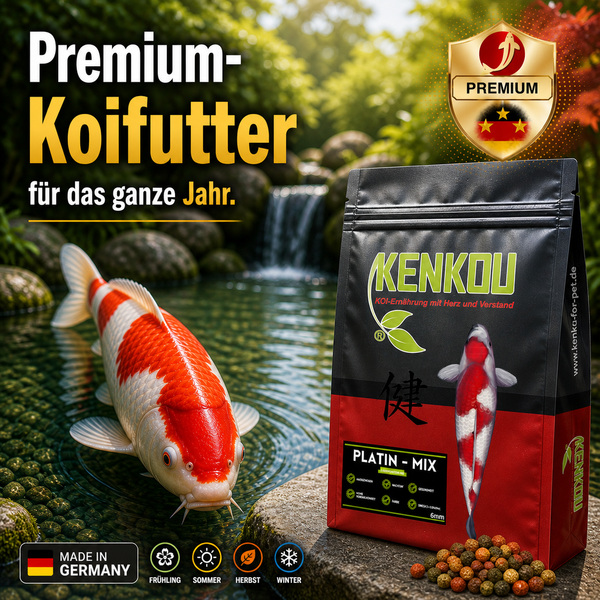 Koifutter Platin Koi-Mix 3 mm von KENKOU® - schwimmend