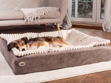 SABRO Hundebett KUDDE veganes Wildleder