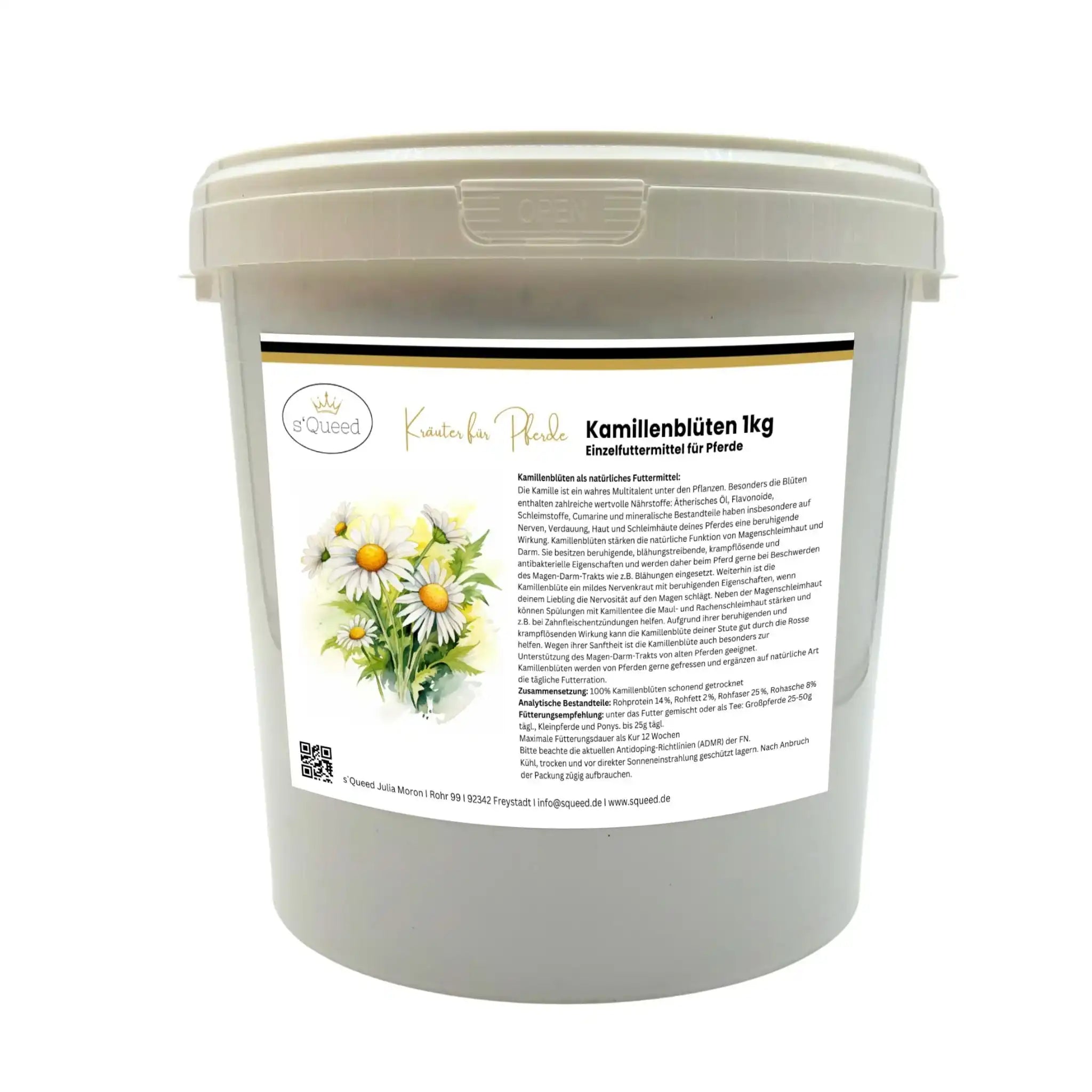Kamille Für Pferde Natürliche Unterstützung Von Magen Und Nerven Bei Unruhe Blähungen Älteren Pferden by s`Queed