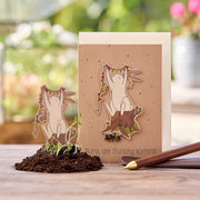 Osterkarte "Hurra, der Frühling kommt"