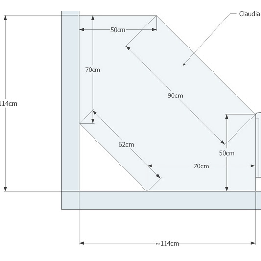 Claudia Eckschrank | 100% Bio Kiefer Massivholz