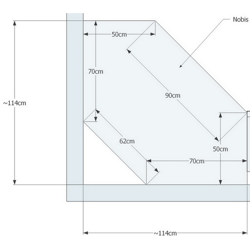Nobis Eckschrank | 100% Bio Kiefer Massivholz
