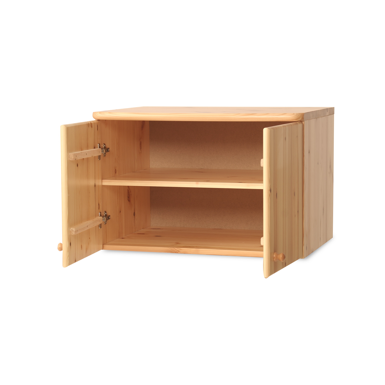 Claudia Kleiderschrank Aufsatz | 2-Türig | 100% Bio Kiefer Massivholz