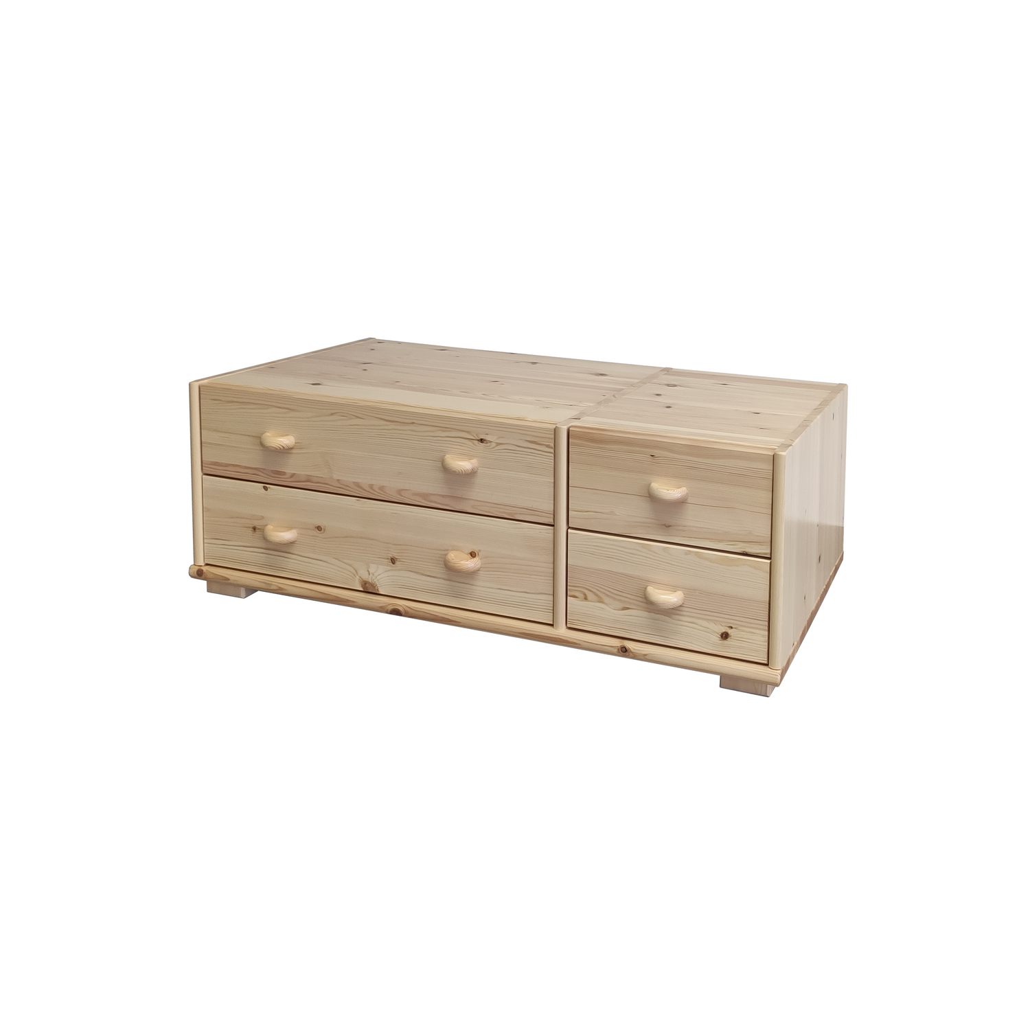 Vanessa Kleiderschrank Unterschrank - Schubladenelement | 100% Bio Kiefer Massivholz