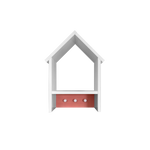 Solis Bücherregal mit Garderobe / Wandregal | 100% Bio Kiefer Massivholz