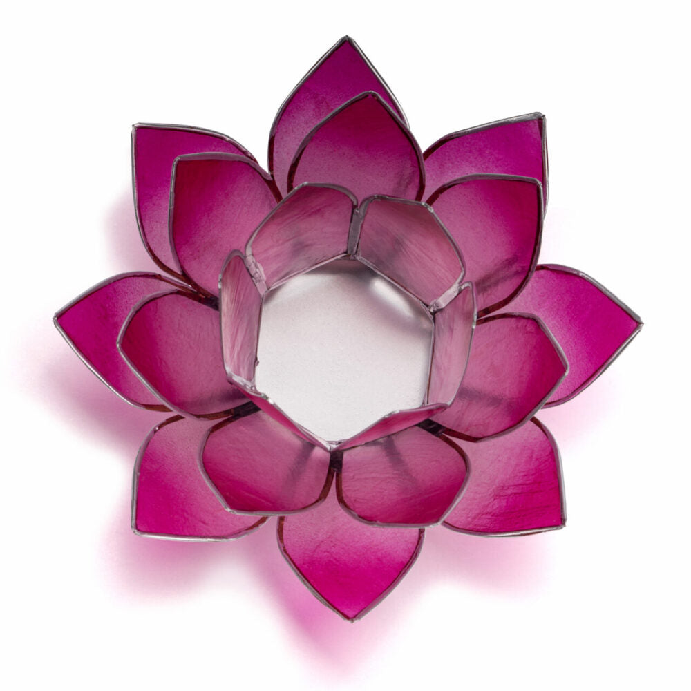 Lotus Teelicht Capiz - aus natürlicher Capiz Muschel