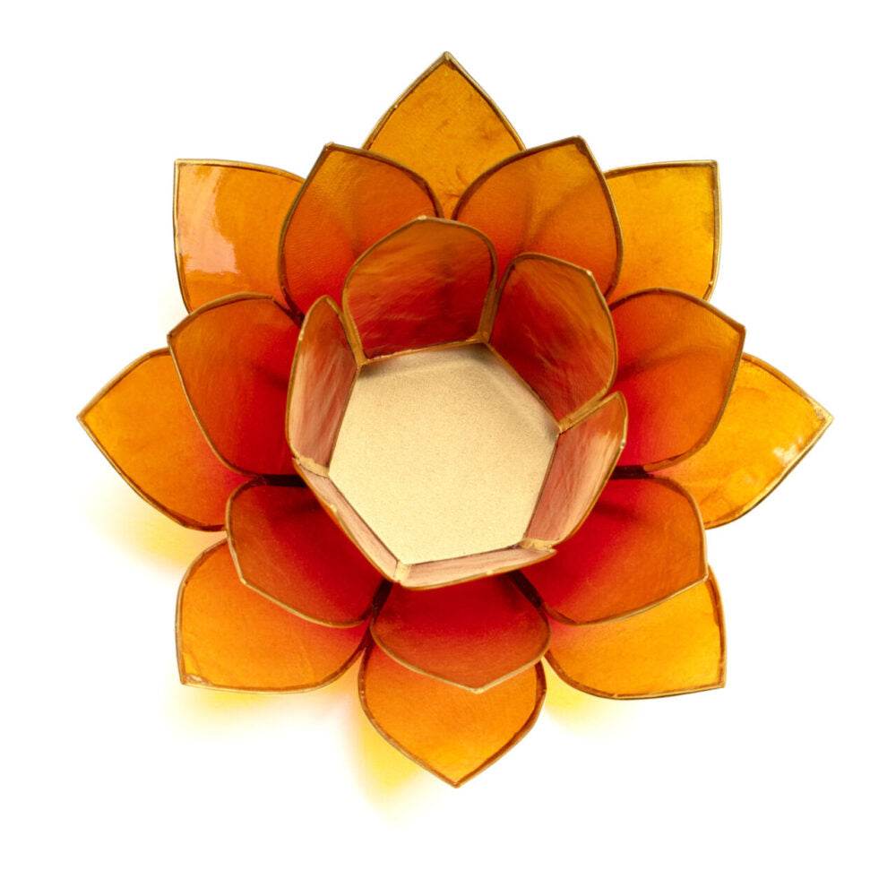 Lotus Teelicht Capiz - aus natürlicher Capiz Muschel